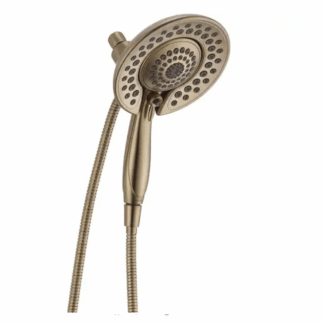 Delta 58569-CZ-PK In2ition Gold 5-Spray Patterns 1.75 GPM 6.81 in. Wall Mount Dual Shower Heads in Champagne Bronze