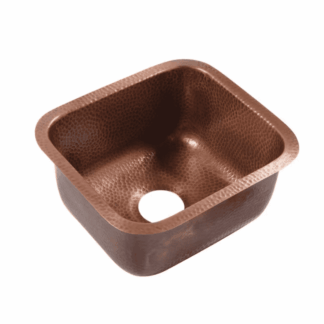 Sinkology SP502-17AC Orwell 16 Gauge 17 in. Copper Undermount Bar Sink in Antique Copper