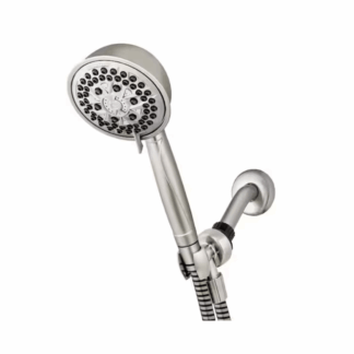 Waterpik XFT-769E PowerPulse Massage 7-Spray Wall Mount Handheld Shower Head 1.8 GPM in Brushed Nickel