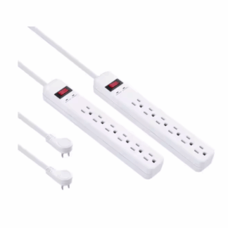 LTS-06H-2 6-Outlet Surge Protector (2-Pack)