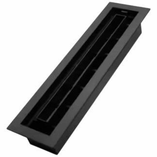 Inte-Grates IGFPD212-BLK 2 in. x 12 in. Customizable Plastic Floor Register in Textured Black