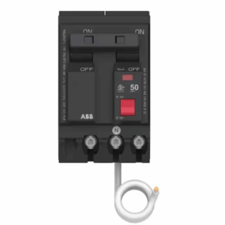 ABB THQL2150GFT2A 50 Amp 240-Volt Double Pole Ground Fault Breaker with Self-Test (THQL2150GFT2A)