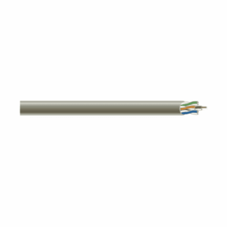 Southwire 56917949 1,000 ft. 24/4 Solid CU CAT5e CMR (Riser) Data Cable in Gray