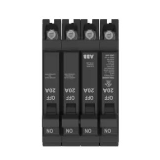 ABB THQLQ202020A 2-20 Amp Single-Pole 1-20 Amp Double-Pole Quad 120/240-Volts Circuit Breaker (THQLQ202020A)