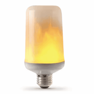 Feit Electric C/FLAME2/LED 3-Watt T60 E26 Flame Flicker Effect LED Light Bulb, Warm White 1500K (1-Pack)