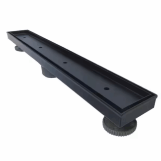 RELN FD2403TLBK 24 in. Matte Black Linear Shower Drain with Tile Insert Drain Cover