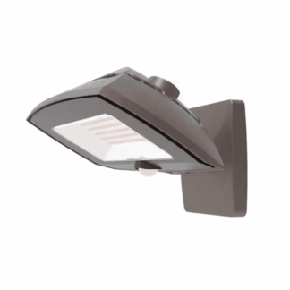 Commercial Electric ARFL80CE ARFL 400-Watt Equivalent, 8000 Lumens, Selectable CCT, Integrated LED, Arch Wall Flood Light with Motion, Bronze