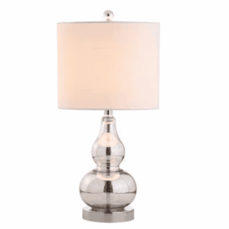 JONATHAN Y JYL1028C Anya 20.5 in. Mercury Silver Mini Glass Table Lamp