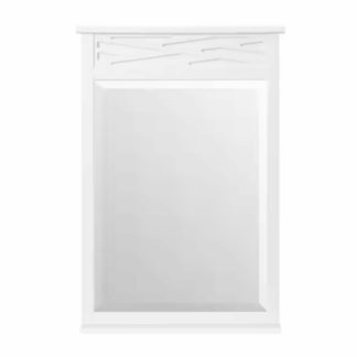 Alaterre Furniture ANCT71WH Coventry 24 in. W x 5 in. H D x 35 in. H Framed Rectangular Bathroom Vanity Mirror in White
