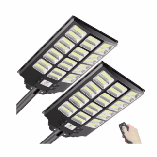 JAZAVA HDBM1200-2 300,000 Lumens 3600-Watt 240-Degree Black Motion Sensing Dusk to Dawn Integrated LED Flood Light (2-Pack)