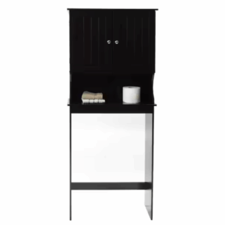 Redmon 5221ESP Contemporary Country 23.6 in. W x 62 in. H x 8.88 in. D Brown Over-the-Toilet Storage with Wainscot Panels