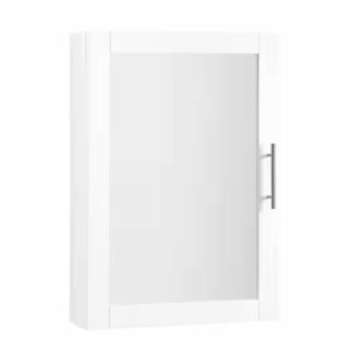 CROSLEY FURNITURE CF7028-WH Savannah 18 in. x 26 in. x 6 in. Surface-Mounted Mirrored Medicine Cabinet in White