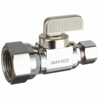 5115331BAGHDUSA 1/2 in. FIP Inlet x 3/8 in. Compression Outlet 1/4-Turn Straight Stop