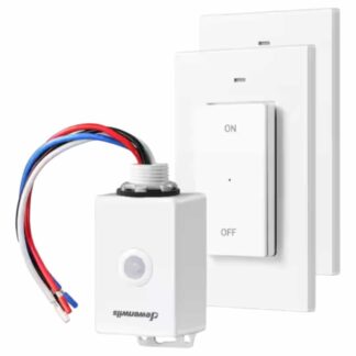 DEWENWILS HWLS21Q Outdoor Wireless Remote Control Light 2-Wall Switch and 1-Receiver Kit, IP65 Waterproof Rating