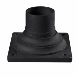 Filament Design 533PM-BK Pier Mounts Black Aluminum Outdoor Pier Mount Base with Standard Fitter Diameter