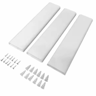 Legrand CHOC30 Cordmate 4 ft. High Capacity Cord Cover Kit, Cord Hider for Home or Office, Holds 10 Cables, White