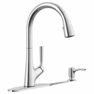 KOHLER R22968-SD-CP Elmbrook Single-Handle Pull-Down Sprayer Kitchen Faucet in Polished Chrome