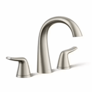 KOHLER R28892-4D-BN Easmor 8 in. Widespread Double Handle Bathroom Faucet in Vibrant Brushed Nickel