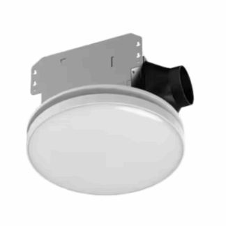 Commercial Electric BF1109 80 /110 CFM Ceiling Mount Room Side Installation Round Bathroom Exhaust Fan with LED, Night Light and Humidity Sensor