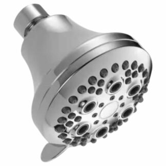 Delta 75556 5-Spray Patterns 1.75 GPM 4 in. Wall Mount Fixed Shower Head in Chrome