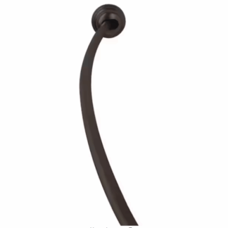 Zenna Home 72S2ALHBL NeverRust 50 in. to 72 in. Aluminum Dual Mount Curved Shower Curtain Rod in Bronze