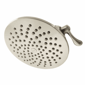 S6320EPBN 2-Spray 8 in. Wall-Mount Fixed Adjustable Spray Shower Head in Brushed Nickel