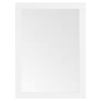 Home Decorators Collection Lincoln MR-W Lincoln 22 in. W x 30 in. H Rectangular Framed Wall Mount Bathroom Vanity Mirror in White