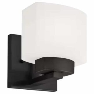 Design House 589481 Dove Creek 1-Light Matte Black Wall Sconce