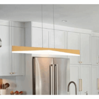LLHZSY 81010000067148 39.57 inch. 1-Light Gold Linear Integrated LED Kitchen Island Pendant Light