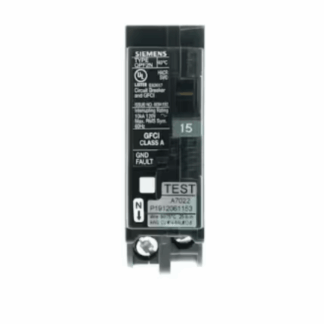 Siemens QF115ANP 15 Amp 1-Pole GFCI Plug-On Neutral Circuit Breaker