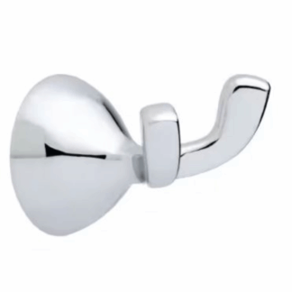 Delta FND35-PC Foundations Double Towel Hook Bath Hardware Accessory in Polished Chrome