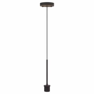 860740 Oil-Rubbed Bronze Pendant Light Kit with Partial Metal Rod