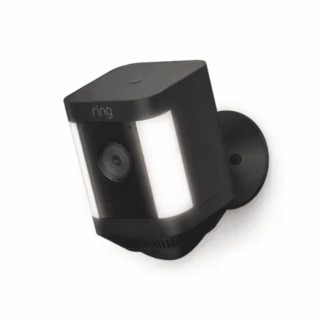 Ring B09K1HHZTM Spotlight Cam Plus, Battery - Smart Security Video Camera with LED Lights, 2-Way Talk, Color Night Vision, Black