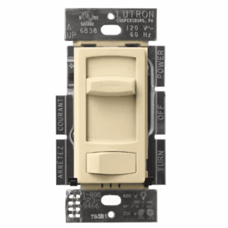 Lutron CTCL-153PDH-IV Skylark Contour LED+ Dimmer Switch for LED and Incandescent Bulbs, 150-Watt/Single-Pole or 3-Way, Ivory (CTCL-153PDH-IV)