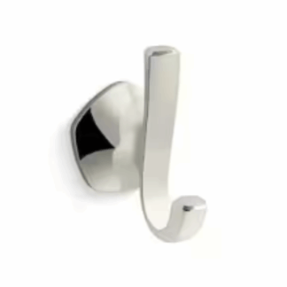 KOHLER R31062-SN Sundae J-Hook Robe/Towel Hook in Vibrant Polished Nickel