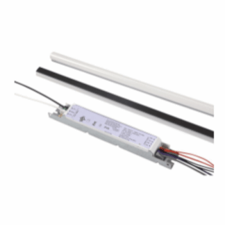 HALCO LIGHTING TECHNOLOGIES 89012 Dual 2 Ft. 34-Watt Equivalent Integrated LED White Strip Light Fixture Magnetic Linear LED Troffer Retrofit Kit 4000K