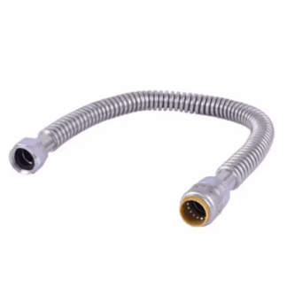 SharkBite URSS3088FX24 Max 3/4 in. Push-to-Connect x 3/4 in. FIP x 24 in. Corrugated Stainless Steel Water Heater Connector