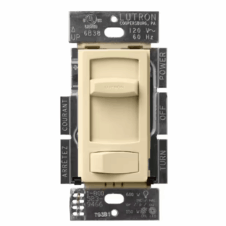 Lutron CTCL-153PDH-IV Skylark Contour LED+ Dimmer Switch for LED and Incandescent Bulbs, 150-Watt/Single-Pole or 3-Way, Ivory (CTCL-153PDH-IV)