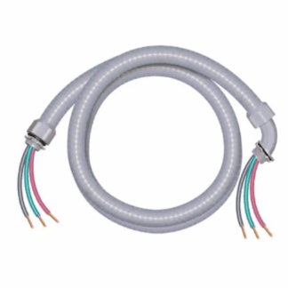 Southwire 55189307 3/4 in. x 6 ft. 8/2 Ultra-Whip Liquidtight Flexible Non-Metallic PVC Conduit Cable Whip