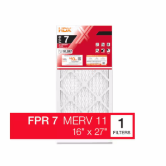 HDX HDX-A401-11-6 16 in. x 27 in. x 6 in. AprilAire and Space-Gard Replacement Pleated Air Filter (Without Frame) FPR 7, MERV 11