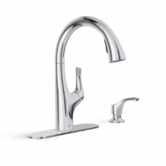 KOHLER K-R27141-SD-CP Avi Single-Handle Pull Out Sprayer Kitchen Faucet in Polished Chrome