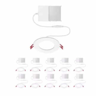 Commercial Electric 32000094 Value Series 4 in LED Slim Canless - White - (10-Pack)