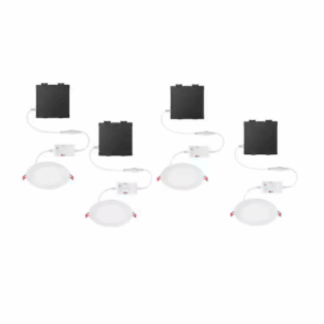 Commercial Electric 92291 6 in. LED Integrated Ultraslim Recessed Kit Elite-(4-Pack)
