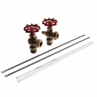 Wal-Rich 1723002 1/2 Water Gauge Set, Partial, Missing One of the Valves