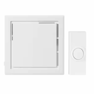 Defiant 18000306 Wireless Plug-In Doorbell Kit with 1 Push Button, White