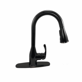 87966BRB Single-Handle Pull-Down Sprayer Kitchen Faucet with Flexible Hose and High-Pressure Spray in Mediterranean Bronze