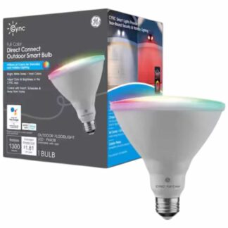 Cync 93129692 90-Watt PAR38 LED EQ 7000K Full Color Dimmable Smart Flood Bulb 1-PK