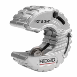 RIDGID 57008 1/2 in. to 3/4 in. C34 "C" Style Close Quarters Quick Change Copper Pipe & Tubing Cutter w/ Spring Loaded Cutting Wheel