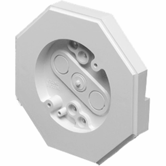 Arlington Industries FBA_8151-1 Arlington 8151-1 Kit de montaje de lámpara con caja incorporada para regazo vertical de 5/8 pulgadas, color blanco