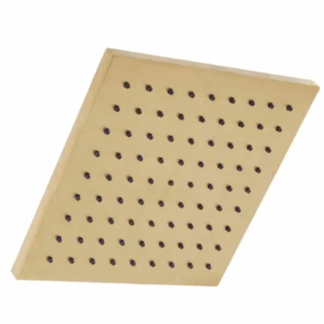Glacier Bay 1003 120 600 Modern 1-Spray Pattern 8.8 in. Single Wall Mount Fixed Shower Head in Matte Gold